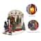 7.5" LED Lights & Music Christmas Village Tree Shop